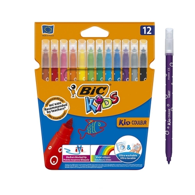 Pennarelli Bic Kids Couler 12 Colori