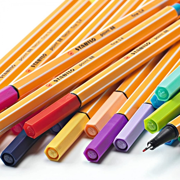 Stabilo Point 88 Astuccio da 8 Fineliner Pastello zoom