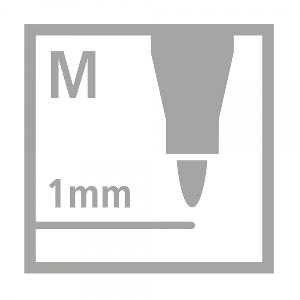 Stabilo Pen 68 Metallic Scatola in Metallo con 6 Pennarelli Metallizati tratto