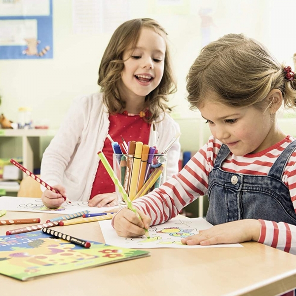 Stabilo EASYcolors Matite Colorate per Destrorsi Astuccio da 6 Pastelli dettagli