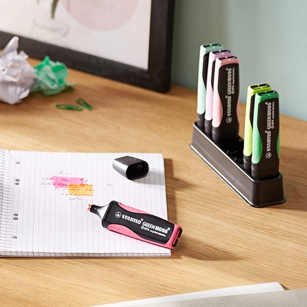 Stabilo Green Boss Set da Scrivania con 8 Evidenziatori dettagli 3