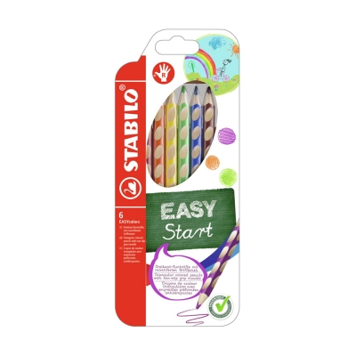 Stabilo EASYcolors Matite Colorate per Destrorsi Astuccio da 6 Pastelli