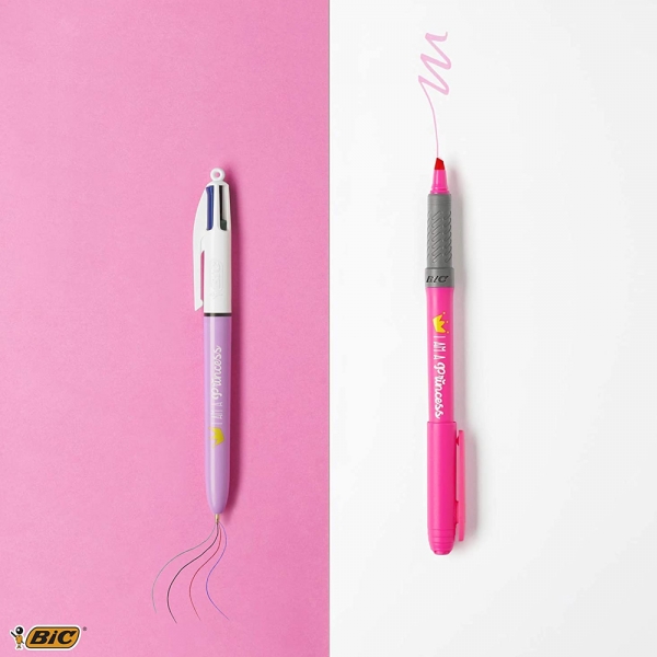 BIC My Message Kit I Am a Princess Set di Cancelleria da 3 Pezzi dettaglio penne