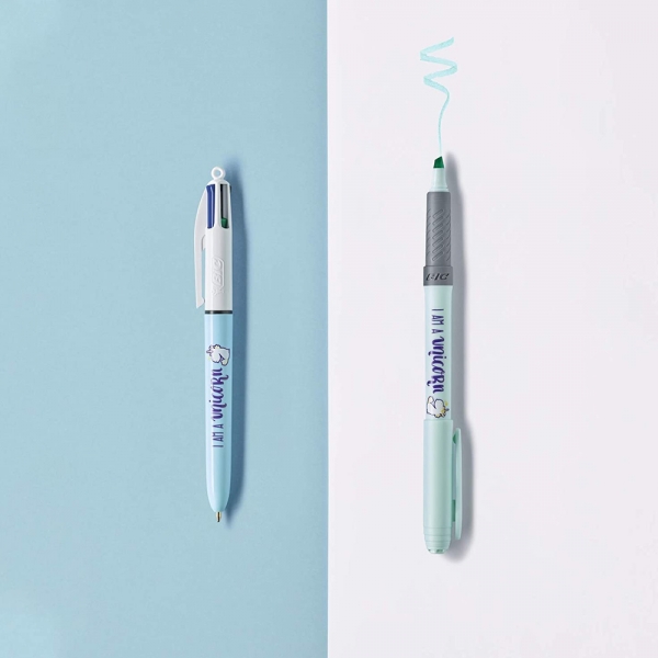 BIC My Message Kit I Am a Unicorn Set di Cancelleria da 3 Pezzi dettagli penne