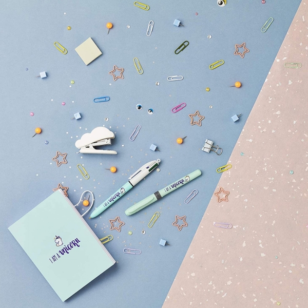BIC My Message Kit I Am a Unicorn Set di Cancelleria da 3 Pezzi dettagli