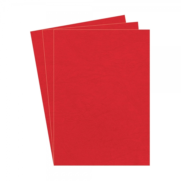 Fellowes Copertine per Rilegatura Delta FSC A4 100 Pezzi Rosso fogli