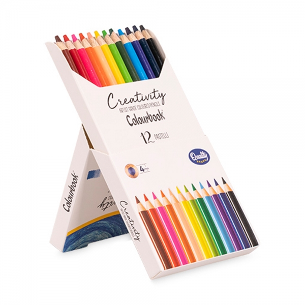Colourbook Pastelli Artist Grade Creativity Astuccio da 12 Matite Colorate stand box