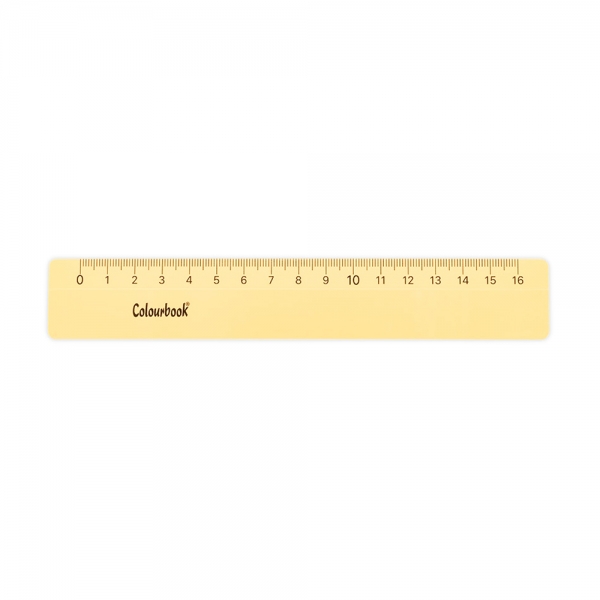 Colourbook Righello 16 cm Pastel giallo