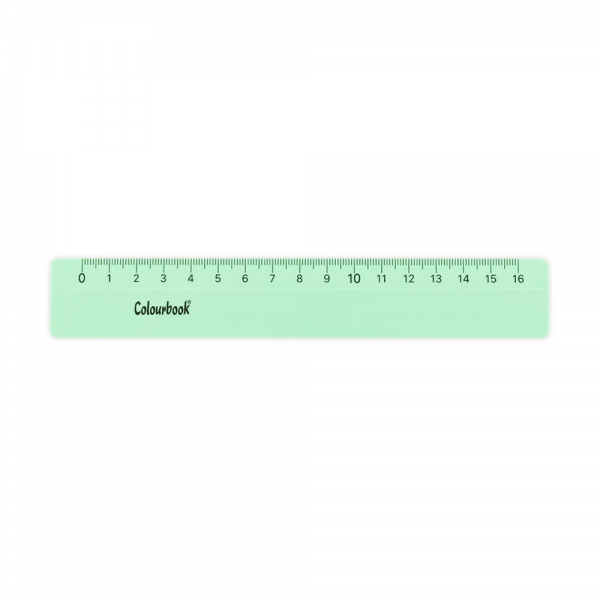 Colourbook Righello 16 cm Pastel verde