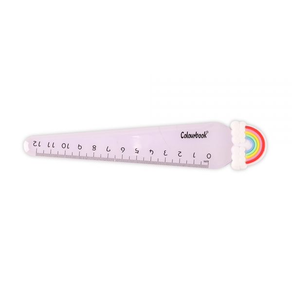 Colourbook Righello Fantasy 12 cm arcobaleno