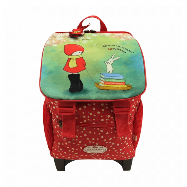 Santoro Poppi Loves Zaino Trolley Librarian fronte