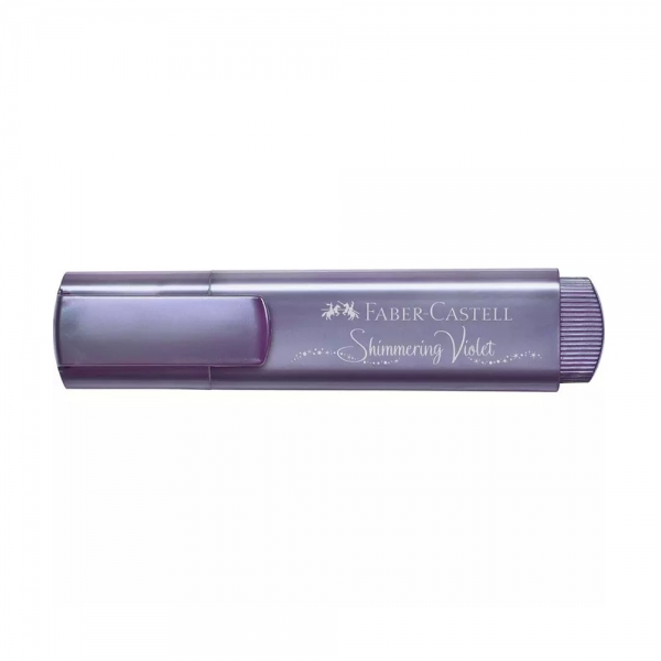 Faber-Castell Evidenziatore Textliner 46 Metallic Shimmering Violet chiuso