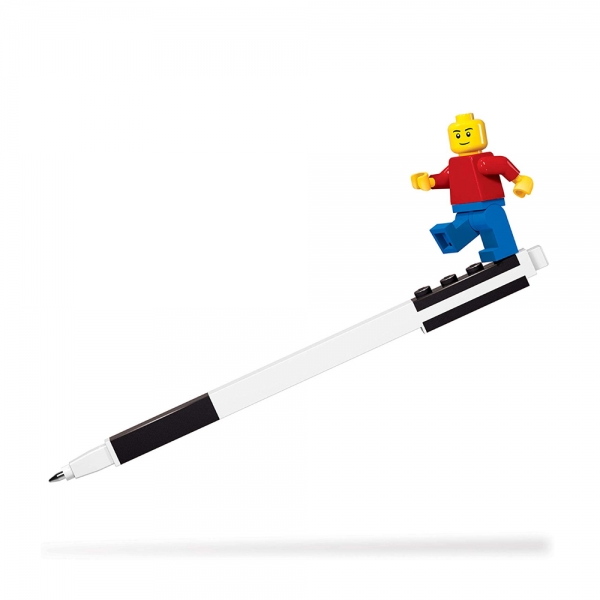 LEGO Penna Gel Nera con Minifigure dettagli