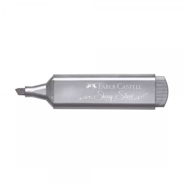 Faber-Castell Evidenziatore Textliner 46 Metallic Shiny Silver dettagli