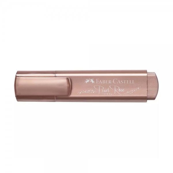 Faber-Castell Evidenziatore Textliner 46 Metallic Pearl Rose chiuso