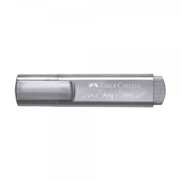 Faber-Castell Evidenziatore Textliner 46 Metallic Shiny Silver chiuso