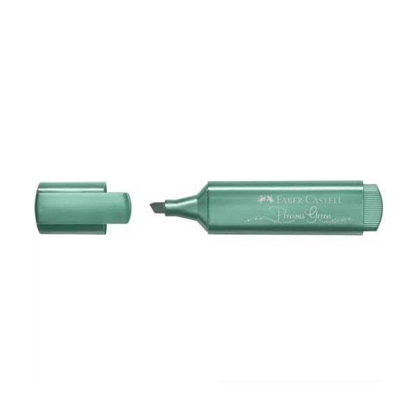Faber-Castell Evidenziatore Textliner 46 Metallic Precious Green aperto