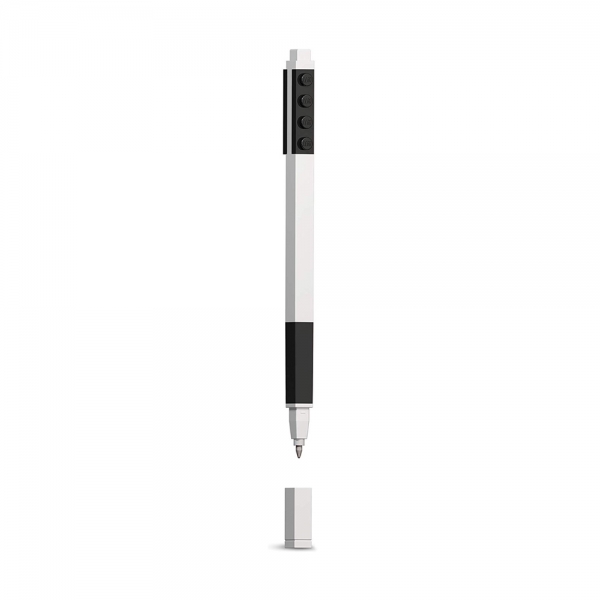 LEGO Penna Gel Nera con Minifigure aperta