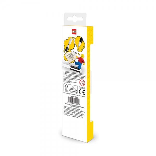 LEGO Penna Gel Nera con Minifigure retro