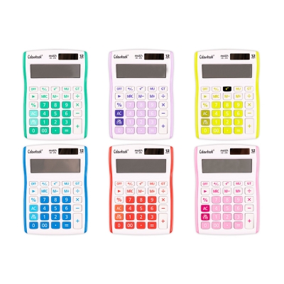 Colourbook Calcolatrice da Tavolo a 12 Cifre MATH CB-210