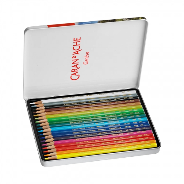 caran-dache-prismalo-aquarelle-scatola-in-metallo-da-18-matite-colorate-acquerellabili-aperto