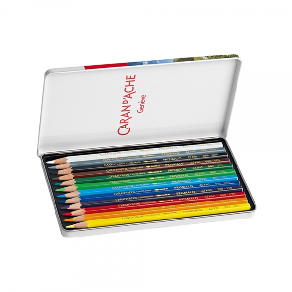 caran-dache-prismalo-aquarelle-scatola-in-metallo-da-12-matite-colorate-acquerellabili-aperto