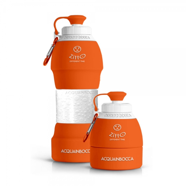 zitto-acquainbocca-eco-orange-borraccia-in-silicone-580-ml