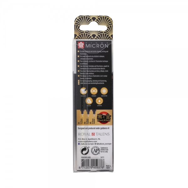 sakura-pigma-micron-black-gold-edition-set-3-fineliner-retro