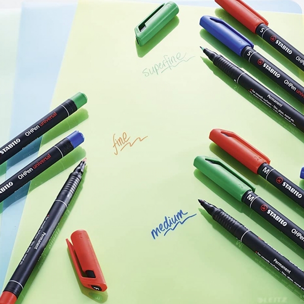 stabilo-ohpen-universal-pennarello-indelebile-fine-rosso-dettagli