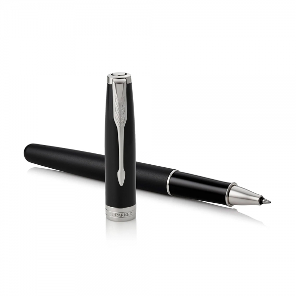 parker-sonnet-penna-roller-matte-black-lacquer-ct-dettagli-aperta
