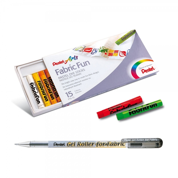 pentel-arts-starter-kit-15-pastelli-1-penna-gel-per-tessuti-dettagli