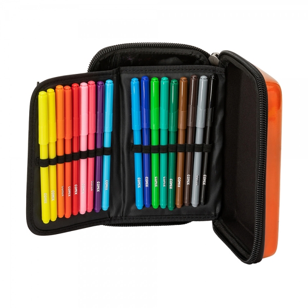 comix-astuccio-maxi-zip-con-corredo-classic-arancione-dettagli