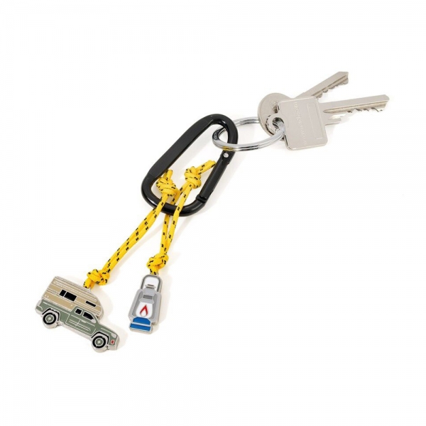 troika-camping-portachiavi-con-camper-e-lampada-a-olio-dettagli