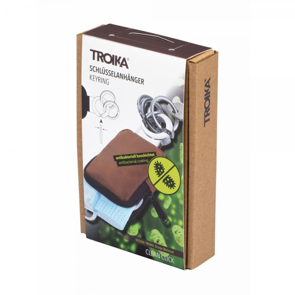 troika-clean-click-portachiavi-con-astuccio-marrone-confezione-regalo