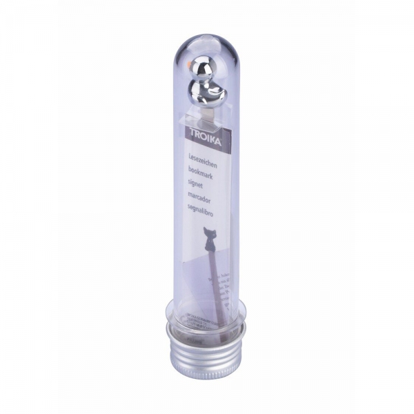 troika-bookmark-duck-segnalibro-anatra-argentato-confezione