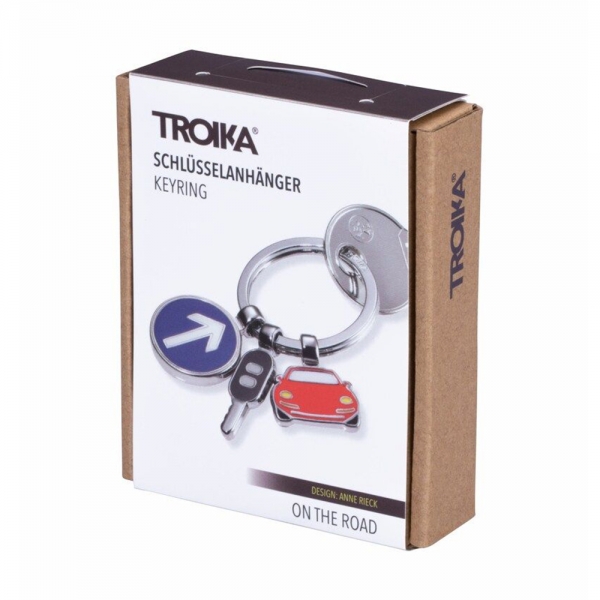 troika-on-the-road-portachiavi-con-segnale-stradale-auto-e-chiave-dellauto-confezione-regalo