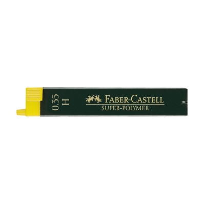 Faber-Castell Astuccio da 12 Mine Super-Polymer 0.35 mm H