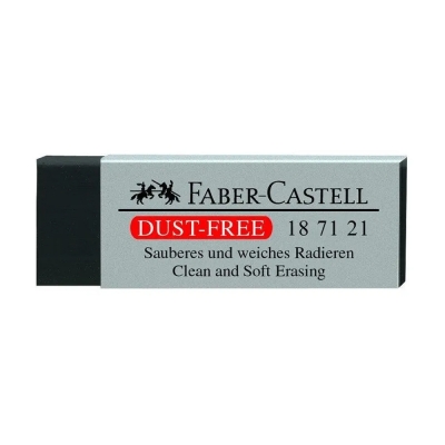 Faber-Castell Gomma Dust Free Nera con Fascetta
