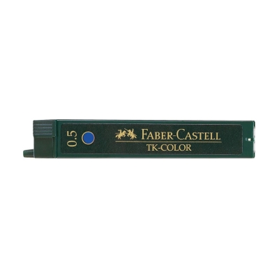 Faber-Castell Astuccio da 12 Mine TK-Color 0.5 mm Blu