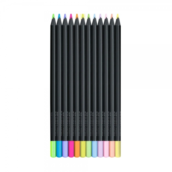 faber-castell-astuccio-da-12-matite-colorate-triangolari-black-edition-neonpastel-dettagli