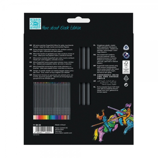 faber-castell-astuccio-da-24-matite-colorate-triangolari-black-edition-retro
