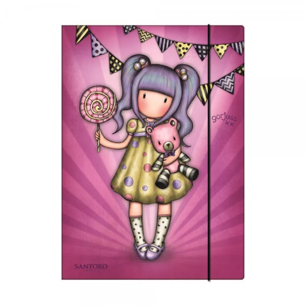 santoro-gorjuss-cartellina-con-elastico-sparkling-lights