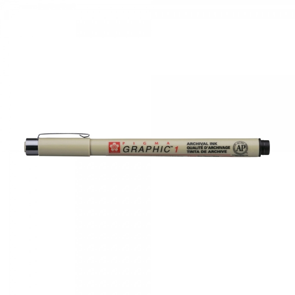 sakura-pigma-graphic-1-pennarello-con-punta-tonda-da-1-mm-nero