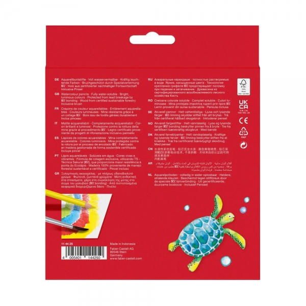 faber-castell-astuccio-da-24-matite-colorate-acquerellabili-con-pennello