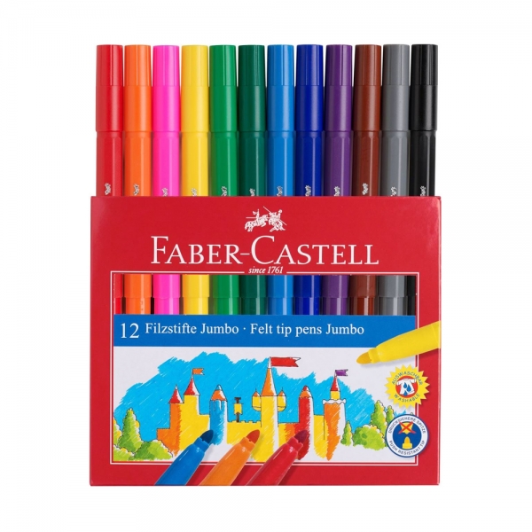 faber-castell-astuccio-da-12-pennarelli-castello-jumbo