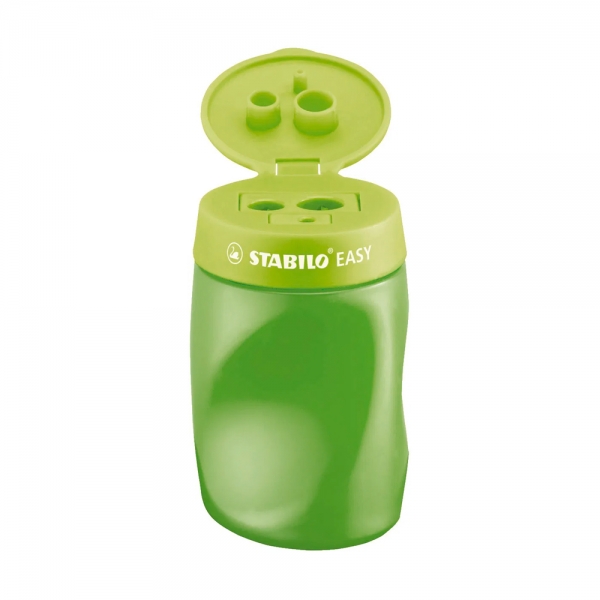 stabilo-easy-temperamatite-a-3-fori-con-serbatoio-per-destrimani-verde