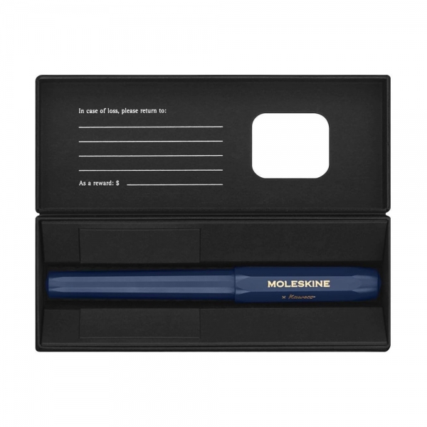 moleskine-x-kaweco-penna-roller-ricaricabile-blu