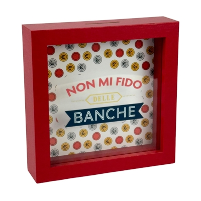 Lina Cornice Salvadanaio Non Mi Fido Delle Banche