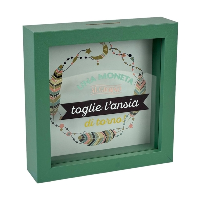 Lina Cornice Salvadanaio Una Moneta Al Giorno Toglie L'Ansia Di Torno!