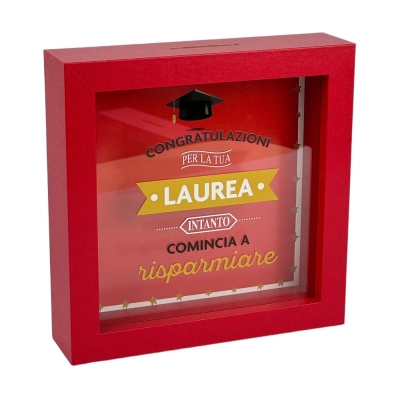 Lina Cornice Salvadanaio Congratulazioni Per La Tua Laurea Intanto Comincia A Risparmiare